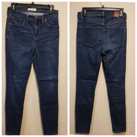 Madewell Jeans 26 9" High Rise Skinny Dark Wash Style - Picture 1 of 10